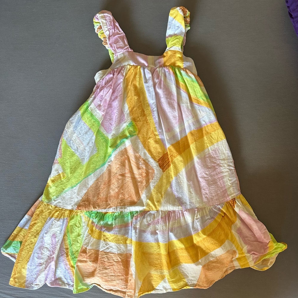 Zara Multicolor Dress with Ruffled Hem